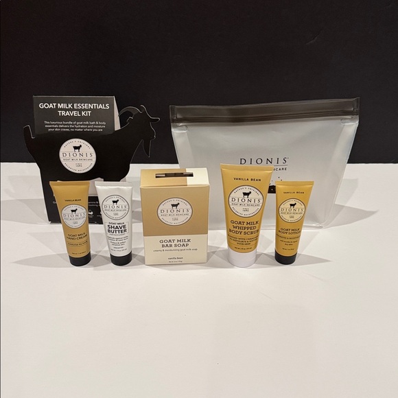 Dionis Goat Milk Essentials Travel Kit: 5 piece and Carry case: New Sealed - Picture 1 of 9